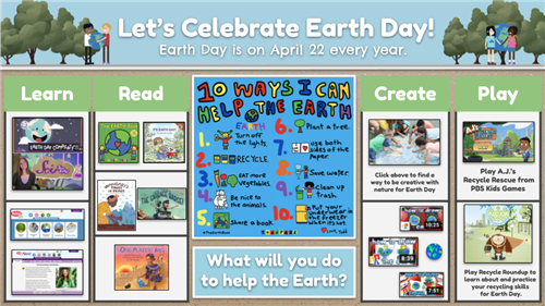 Earth Day Choice Board
